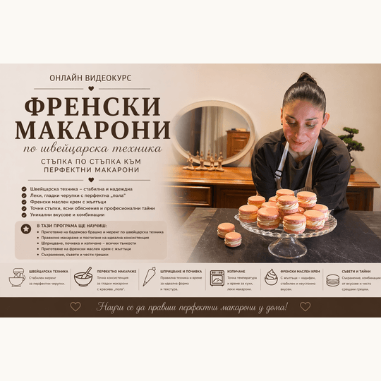 Онлайн Видеокурс: Френски макарони