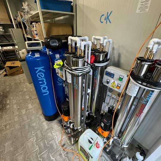 Индустриална система за обратна осмоза 1250литра на час SSF 5 мембрани