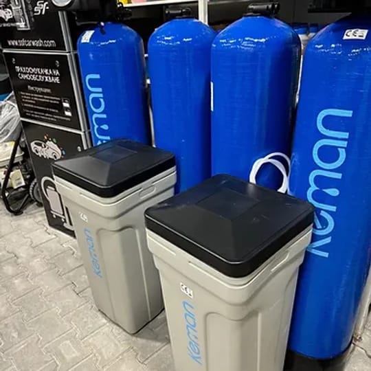 Омекотителна система за вода дуплекс 2х50кг. смола омекотител SSF