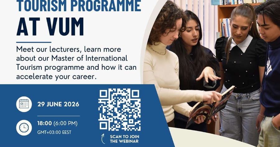 VUM Webinar: Learn More About the Master of International Tourism