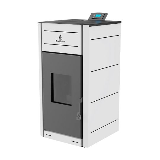 UNICA Камина на пелети - бяла