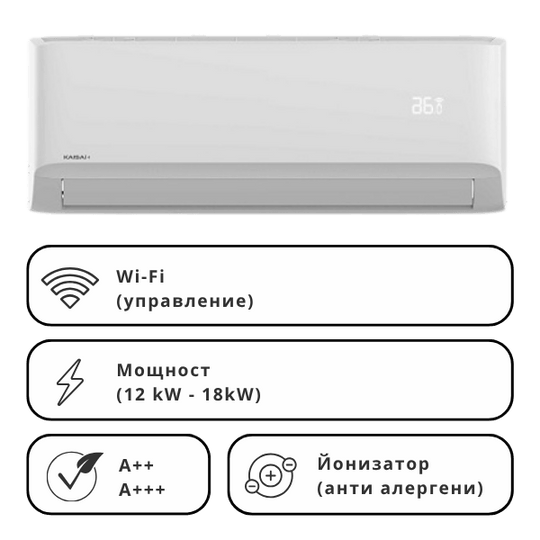 Инверторен стенен климатик KAISAI CARE KWC