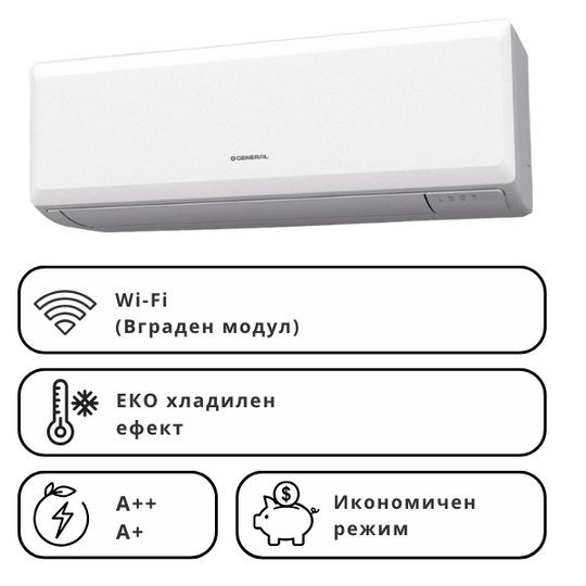 Инверторен климатик стенен General Fujitsu ASHGKPCE/AOHGKPCA