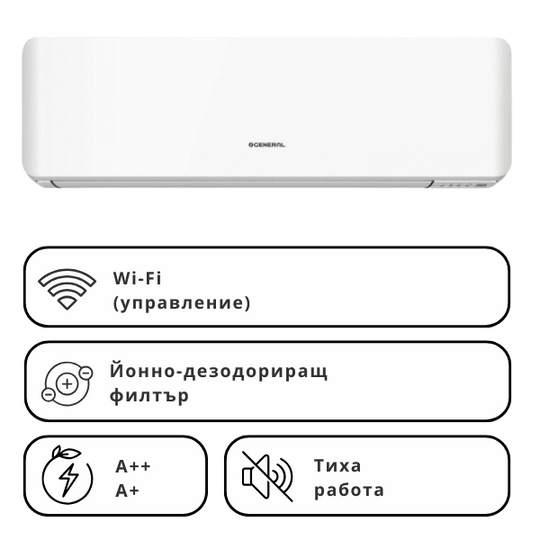 Инверторен климатик стенен General Fujitsu ASHHKMCG/AOHHKMCG - white