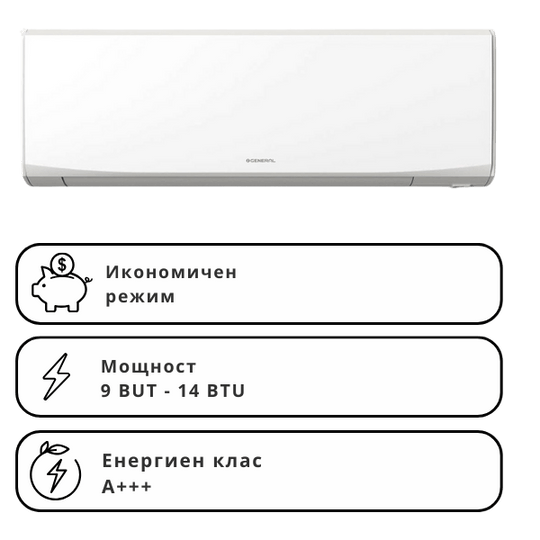 Инверторен климатик стенен General Fujitsu ASHHKJCA / AOHHKJCA