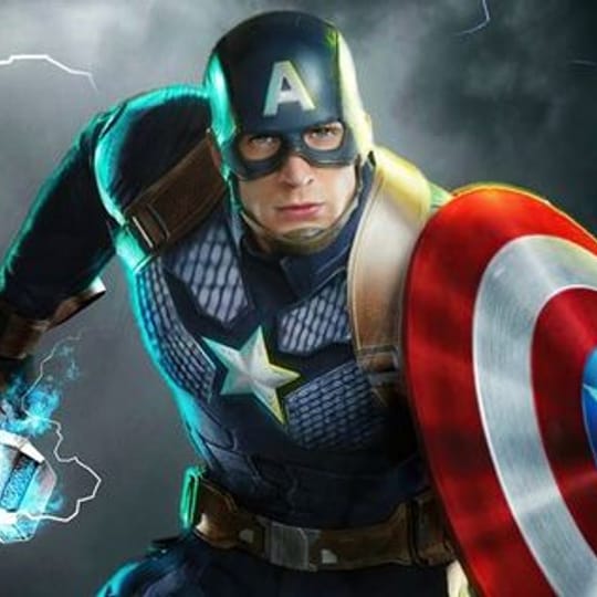 Фото Торта Капитан Америка