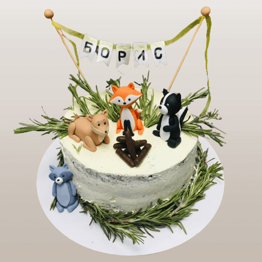 3Д Торта Горски животни