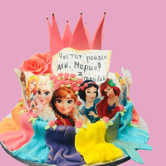 3Д Торта Принцесите на Дисни