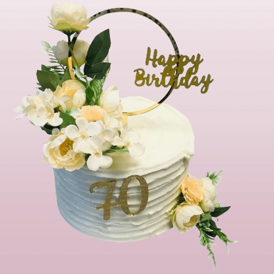 3Д Торта Жълти Рози