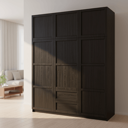 9 гардероб Дървени вратички прав фриз с канали плоска табла  garderob Dyrveni vratichki prav friz s kanali ploska tabla