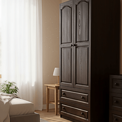 11 гардероб с Дървени вратички единичен фриз кобилица класическа табла garderob s Dyrveni vratichki ednichen friz kobilica klasicheska tabla