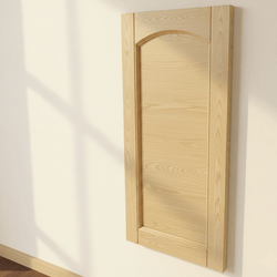 4Дървена вратичка единичен фриз дъга плоска табла с канали Dyrvena vratichka ednichen friz duga ploska tabla s kanali