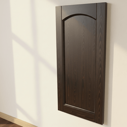 6Дървена вратичка единичен фриз дъга плоска табла с канали Dyrvena vratichka ednichen friz duga ploska tabla s kanali