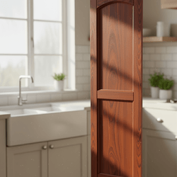 8Дървена вратичка единичен фриз дъга плоска табла с канали Dyrvena vratichka ednichen friz duga ploska tabla s kanali