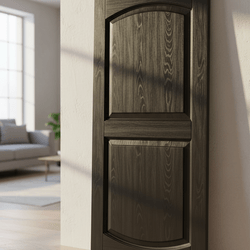 6Дървена вратичка двоен фриз дъга класическа табла с канали Dyrvena vratichka dvoen friz duga klasicheska tabla s kanali