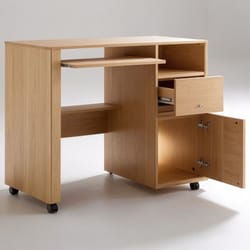 5Дървено компактно бюро с чекмеджета на колела  Dyrveno kompaktno byuro s chekmedjeta na kolela