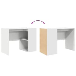 3Компактно бяло бюро с вградени странични рафтове идеално за малки пространства Kompaktno bjalo bjuro s vgradeni stranichni raftove idealno za malki prostranstva