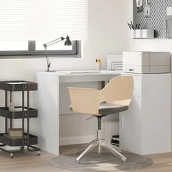 4Компактно бяло бюро с вградени странични рафтове идеално за малки пространства Kompaktno bjalo bjuro s vgradeni stranichni raftove idealno za malki prostranstva