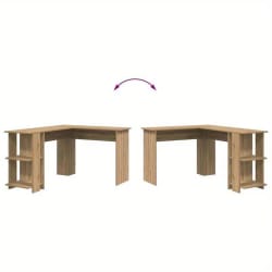 4Ъглово бюро с отворени рафтове в единия край по поръчка Aglovo byuro s otvoreni rafove v ediniya krai