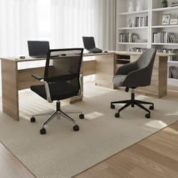 Двойно ъглово работно бюро със шкафове по поръчка Dvoino uglovo rabotno bjuro sus shkafove po poruchka