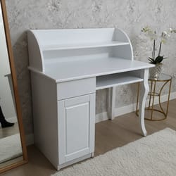 Бюро с рафтове шкаф и елегантен крак по поръчка Bjuro s raftove shkaf i eleganten krak po poruchka