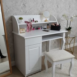 Бюро с рафтове шкаф и елегантен крак по поръчка Bjuro s raftove shkaf i eleganten krak po poruchka