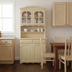 Висок бюфет с две витрини две чекмеджета и долен шкаф по поръчка Visok buffet s dve vitrini dve chekmedjeta i dolen shkaf po poruchka