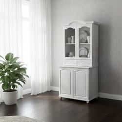 Висок бюфет с овална горна част витрина и долен шкаф по поръчка Visok buffet s ovalna gorna chast vitrina i dolen shkaf po poruchka