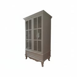 Висока витрина с извити крака и стъклени врати по поръчка Visoka vitrina s izviti kraka i stykleni vrati po poruchka