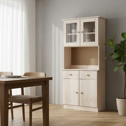 Висок бюфет с витрина чекмеджета и долен шкаф по поръчка Visok buffet s vitrina chekmedjeta i dolen shkaf po poruchka