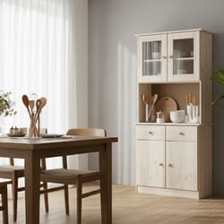 Висок бюфет с витрина чекмеджета и долен шкаф по поръчка Visok buffet s vitrina chekmedjeta i dolen shkaf po poruchka