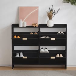 Шкаф за обувки черен по поръчка