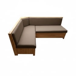 Дървен ъглов диван по поръчка