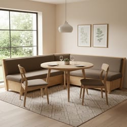 Дървен ъглов диван по поръчка