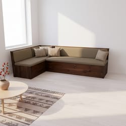 дървен ъглов диван по поръчка