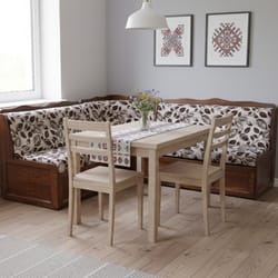 ъглов диван от масив по поръчка