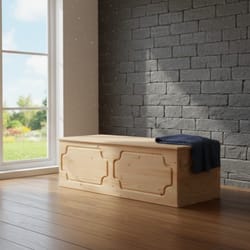 голям дървен сандък за съхранение