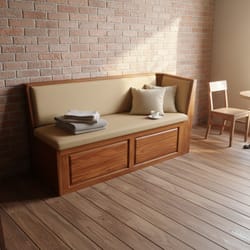 ъглова тапицирана пейка по поръчка