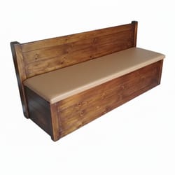 Дървена тапицирана пейка с ракла по поръчка