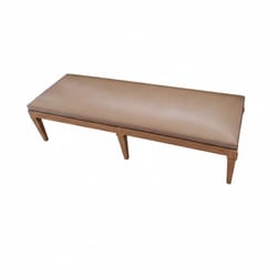 тапицирана пейка с дървени крака по поръчка