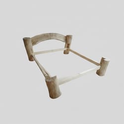 спалня от необработен масив по поръчка