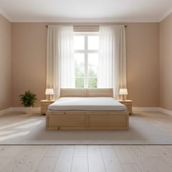 спалня с място за съхрнение