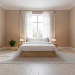 спалня с място за съхрнение