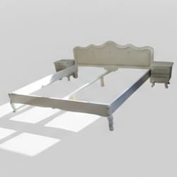 Тапицирана бяла спалня по поръчка