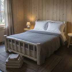 ръчно изработена спалня по поръчка рустик