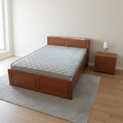 Дървена спалня по поръчка с ракла две вратички