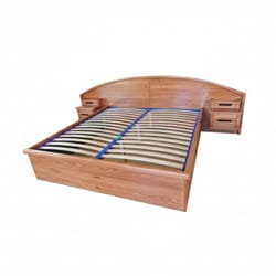 спални с вградени нощни шкафчета