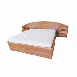 спални с вградени нощни шкафчета