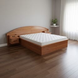 спални с вградени нощни шкафчета