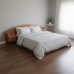 спални с вградени нощни шкафчета